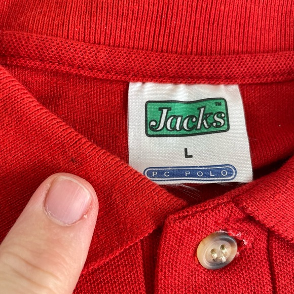 Ireland Born to be Wild orange vintage polo shirt Mens Large embroidered - Picture 5 of 9